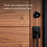 Level Lock Smart Lock - Touch Edition, Keyless Entry Using Touch, a Key Card, or Smartphone. Bluetooth Enabled, Works with Ring and Apple HomeKit - Matte Black-JE
