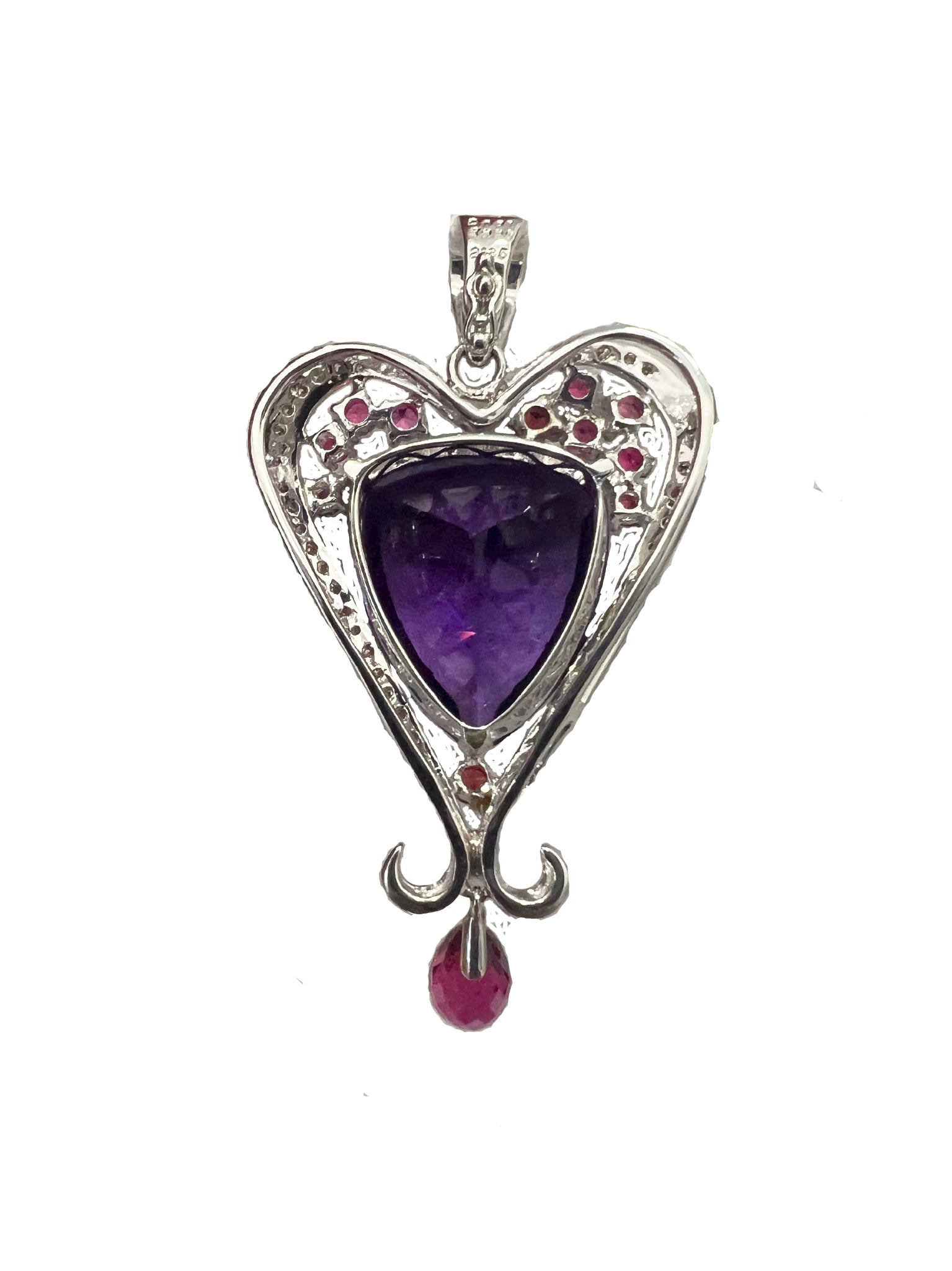 Amethyst Pendant With Spinel