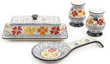Gibson Elite Butter Dish Luxembourg 4 pcs Set