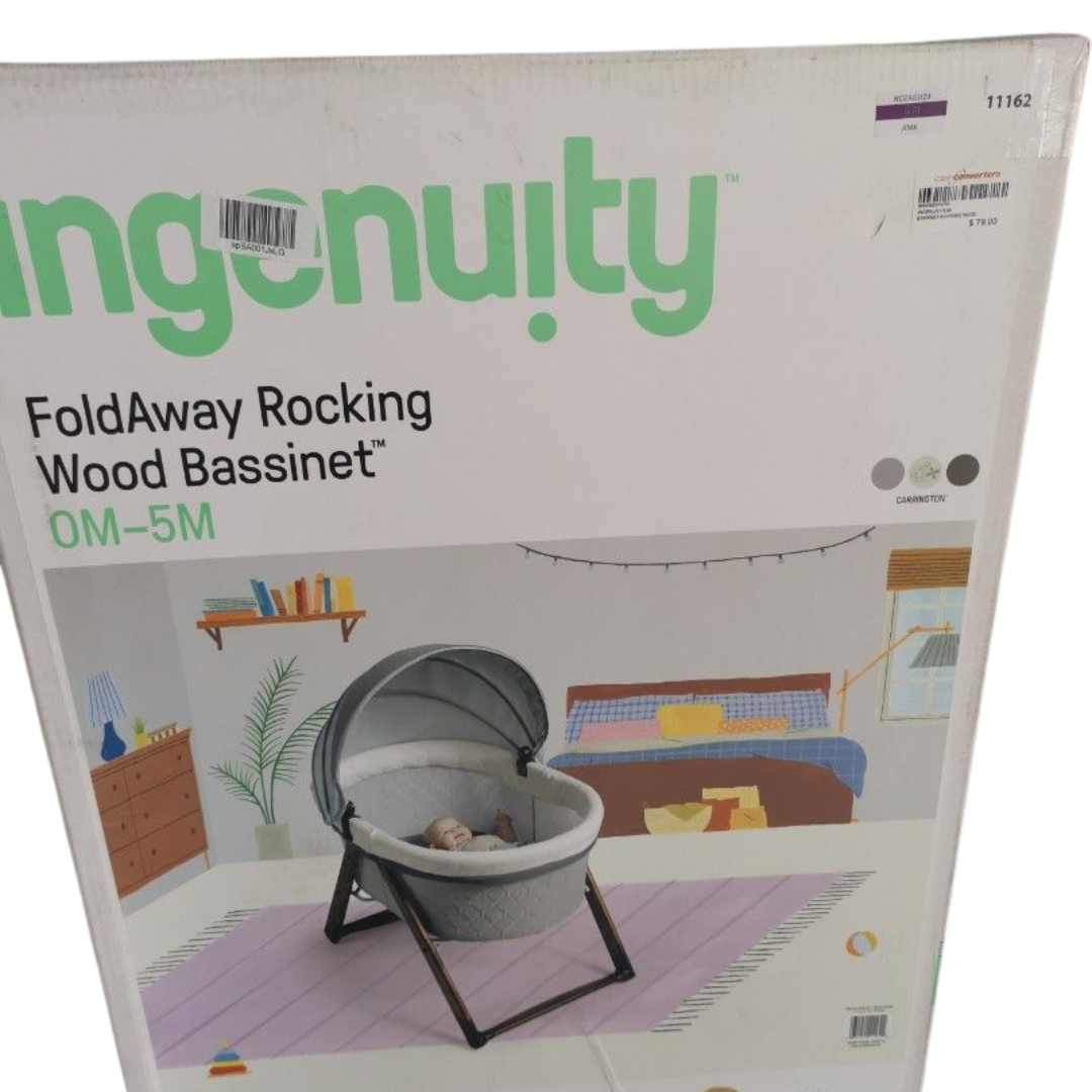 Ingenuity Foldaway Rocking Wood Bassinet - Carrington