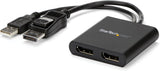 StarTech.com Multi Stream Transport Hub DisplayPort To 2x DP MST Hub MSTDP122DP