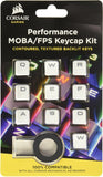 CORSAIR Gaming Performance FPS MOBA Keycap Kit For Mechanical Keyboards WithKey Puller White