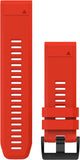Garmin 010-12517-02 Fenix 5X Quick Fit 26 Watch Band Flame Red Silicone