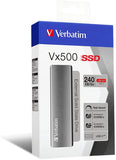 Verbatim 240GB Vx500 External SSD USB 3.1 Gen 2 Graphite