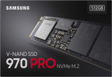 Samsung MZ-V7P512BW 970 PRO 512GB - NVMe PCIe M.2 SSD BlackRed 512 GB