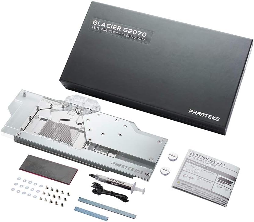Phanteks Glacier RTX 2070 ASUS Strix GPU Full Water Block PHGB2070ASBK01 Black