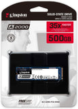 Kingston A2000 NVMe PCIe Internal SSD With 2200MBps Read And 2000MBps Write Speed 500GB Black