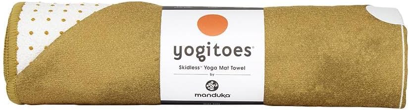 Manduka Yogitoes Towel 71in Yindala Gold