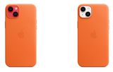 iPhone 14 Plus Leather Case With MagSafe Orange