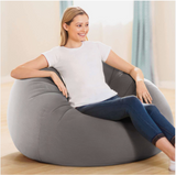 Intex 68579NP Inflatable 45x45x28 Inch Beanless Bag Chair Gray