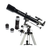 Celestron - PowerSeeker 70EQ Telescope - Manual German Equatorial Telescope for Beginners - Compact and Portable - Bonus Astronomy Software Package - 70mm