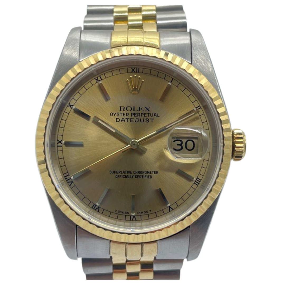 Rolex Datejust 16233 36mm Automatic Half Gold Watch Cash Converters