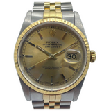 Rolex Datejust 16233 36mm Automatic Half Gold Watch