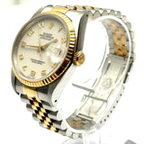Rolex 16233 Datejust Computer Dial Halfgold Automatic Watch