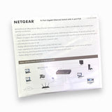 NETGEAR (GS308P) 8-Port Gigabit Ethernet Unmanaged PoE Switch - with 4 x PoE @ 55W, Desktop, Sturdy Metal Fanless Housing,GS308P-100UKS