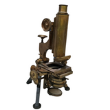 Vintage Brass Microscope (Display Only)