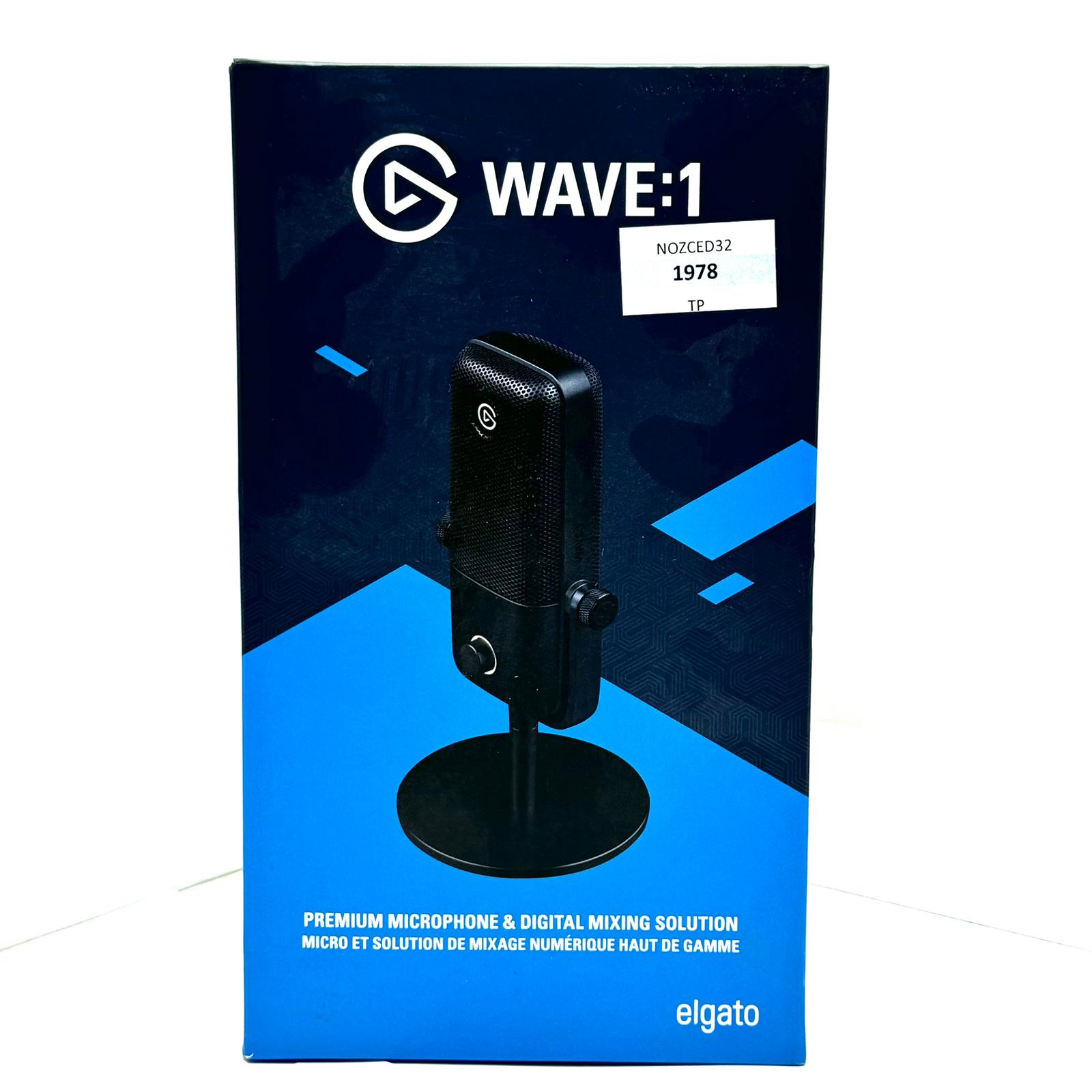 Elgato 10MAA9901 Wave:1 Microphone, Black
