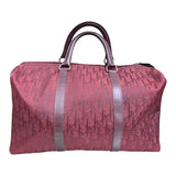 Christian Dior Monogram Travel Bag in Burgundy