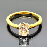 50% Off! 18K Yellow Gold Diamond1=1.09ct Ring