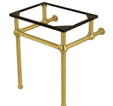 Fauceture VBH242030SB Brass Wash Basin Pedestal Leg, Brushed Brass