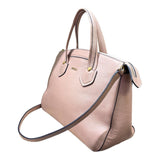 Furla Blush Pink Leather Front Logo 2 Way Shoulder Bag