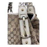 Gucci White Original GG Canvass Pelham Tote Bag (w/ dust bag)