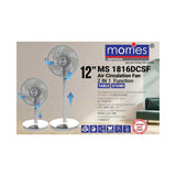 Morries MS1816DCSF 2-in-1 Air Circulation 12-inch Fan