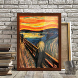 Poster Hub The Scream by Edvard Munch Famous Painting Art Decor