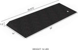 Ez Access Transitions Rubber Angled Entry Mat Black 1.5 Inch Rise