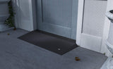 Ez Access Transitions Rubber Angled Entry Mat Black 1.5 Inch Rise