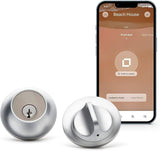 Level Lock Smart Lock - Touch Edition, Keyless Entry Using Touch, a Key Card, or Smartphone. Bluetooth Enabled, Works with Ring and Apple HomeKit - Satin Chrome