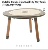 MUtable Children Multi Activity Play Table (1-8yo), Dove Grey