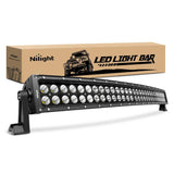 Nilight - 71013C-A 32" 180W Spot Flood Combo High Power LED Driving Lamp LED Light Bar Off Road Fog Driving Work Lights