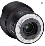 Samyang AF 14mm F2.8 Wide Angle Auto Focus Full Frame Weather Sealed Lens for Canon RF Mount, Black (SYIO14AF-RF)