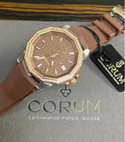 Corum Admiral Rose Gold Titanium Diamond Bezel Fullset Limited Edition