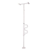 Stander Security Pole with Curve Grab Bar