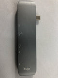 Flujo CH-33 Space Grey Multiple USB Type C Adapter for MacBook Pro