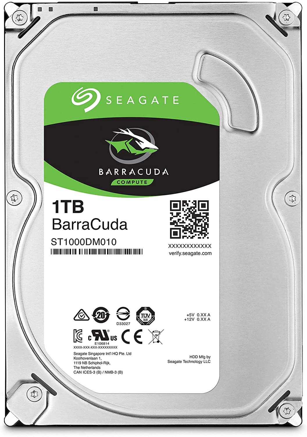 Seagate ST1000DM010 BarraCuda Internal Hard Drive 1TB 3.5
