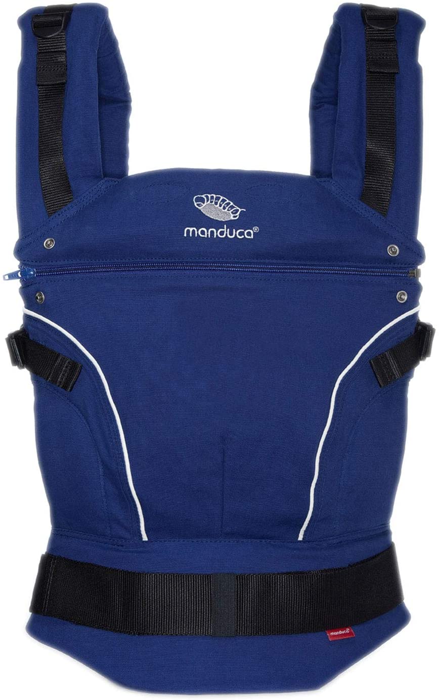 Manduca First PureCotton Baby Carrier (100% Organic Cotton), Royal Blue