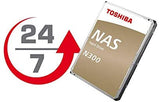 TOSHIBA N300 10TB NAS SATA 7200rpm 256MB Buffer 3.5in Form Factor Internal Hard Drive HDWG11AAZSTA