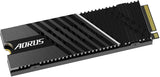 GIGABYTE AORUS Gen4 7000s SSD 1TB PCIe 4.0 NVMe M.2 Nanocarbon Coated Aluminum Heatsink 3D TLC NAND SSD GPAG70S1TB