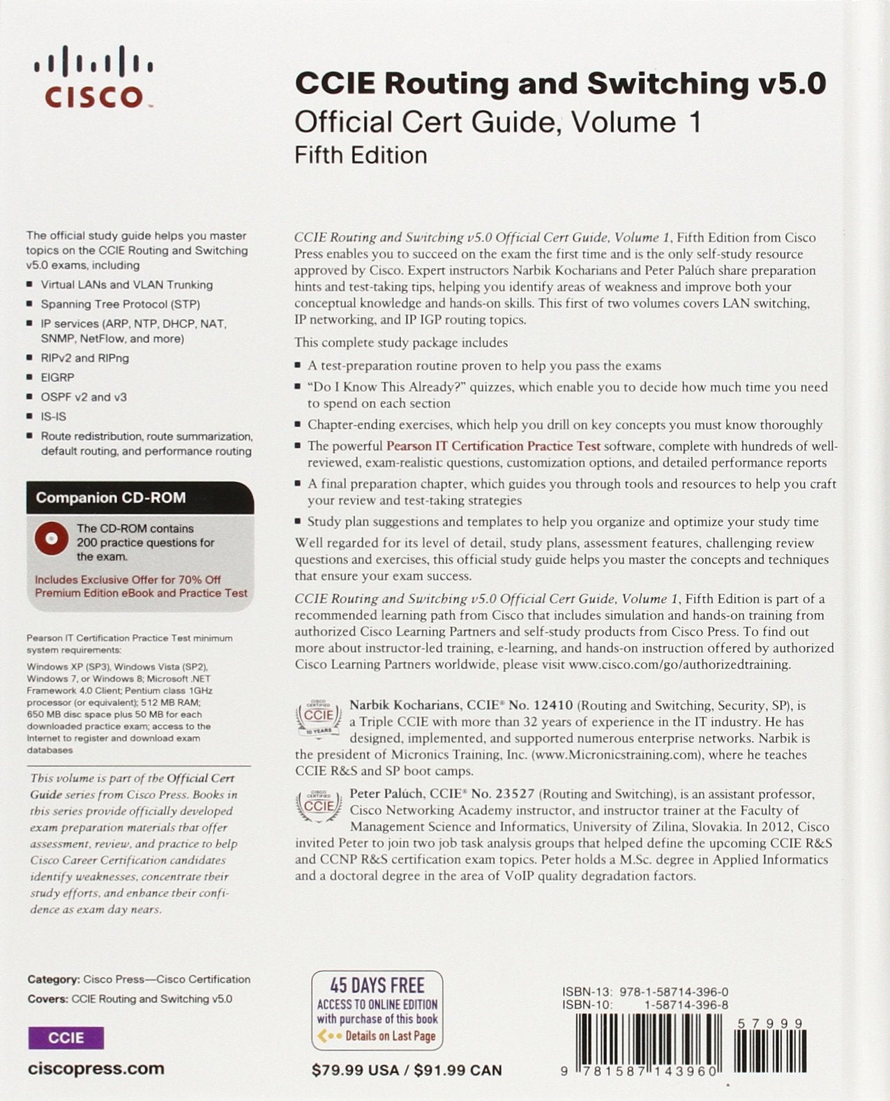 BOOK - CCIE ROUTING AND SWITCHING V5.0 OFFICIAL CERT GUIDE, VOL 1
