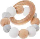 Jambu Beads Orbit Rattle Teether - White