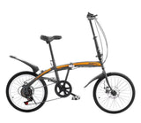 SSPU 20 Inch Foldable Bicycle Grey