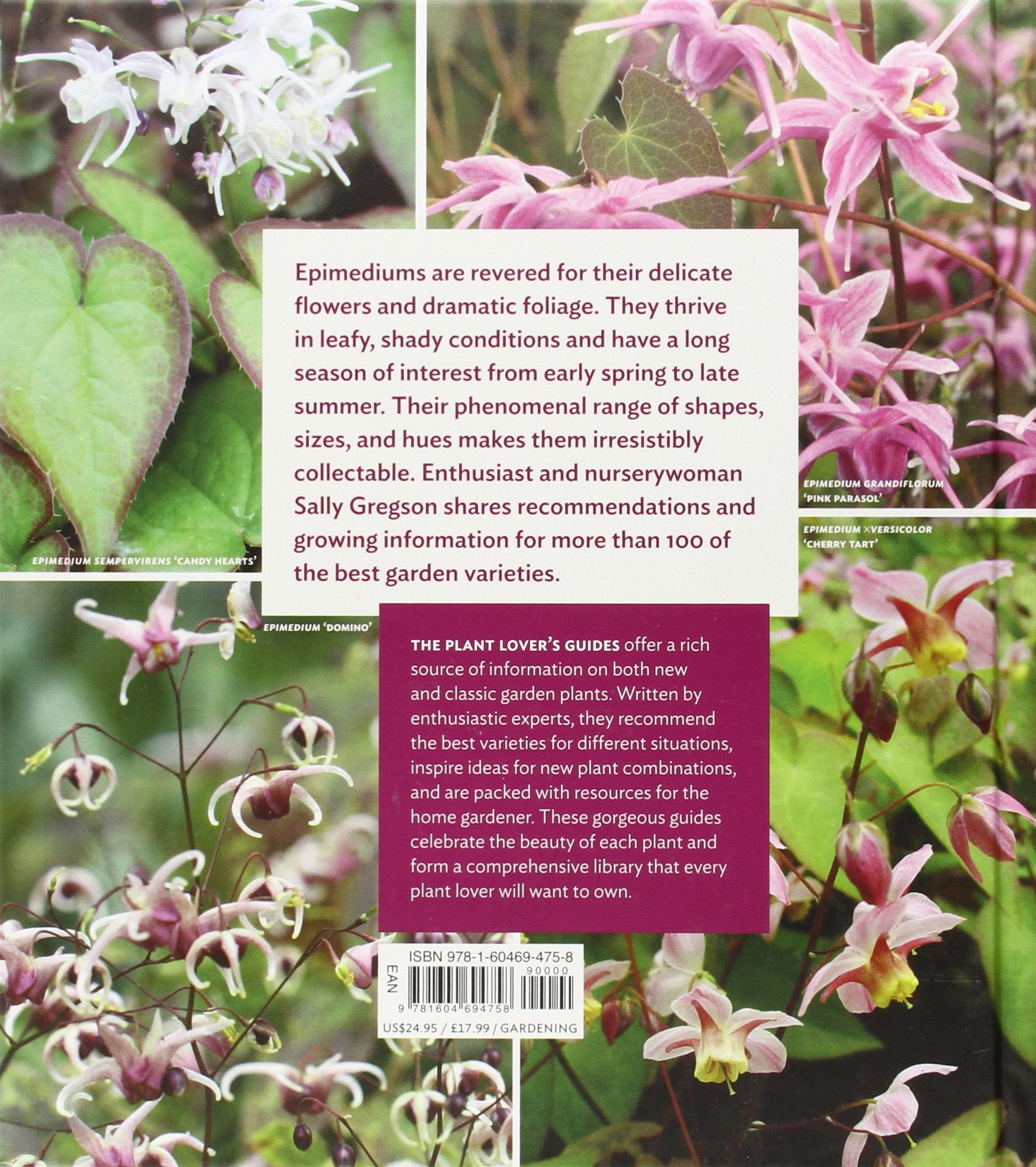 SALLY GREGSON HARDBACK BOOK-PLANT LOVER'S GUIDE TO EPIMEDIUMS