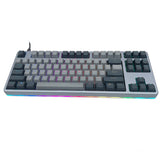 Drop CTRL High-Profile Mechanical Keyboard — Tenkeyless TKL (87 Key) Gaming Keyboard, Hot-Swap Switches, Programmable, Backlit RGB LED, USB-C, Doubleshot PBT, Aluminum (Gray, Kaihua Box White)