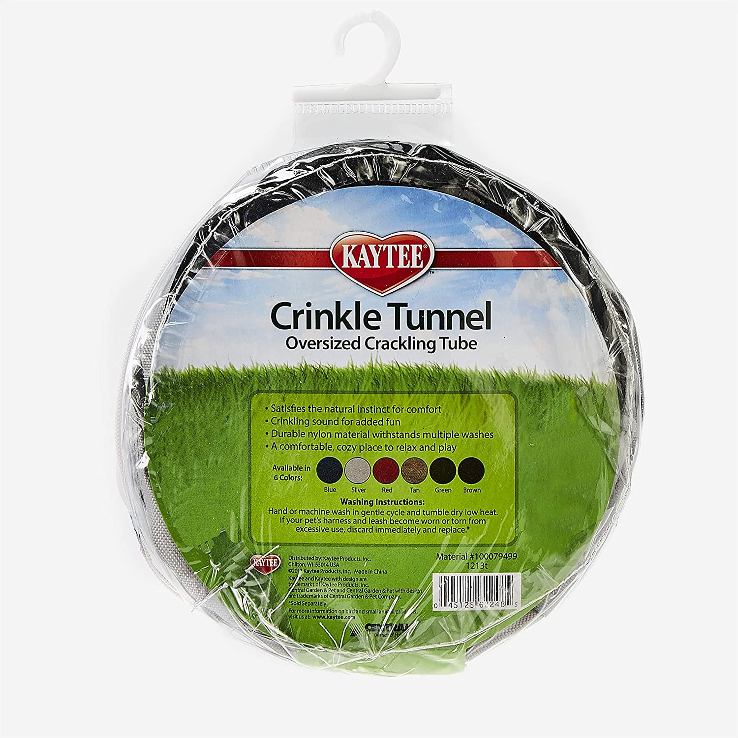 Kaytee Crinkle Tunnel Green Color