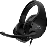 HyperX Cloud Stinger S Gaming Headset Virtual 7.1 Surround Sound Lightweight Memory Foam Soft Leatherette Durable Steel Sliders Swivel to Mute Noise Cancelling Microphone - 2 Small Tears On One Side Of The Ear Cushion