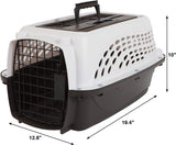Petmate TwoDoor Small Dog Kennel & Cat Kennel Top or Front Loading Pet Carrier Great for Small Animals Made with Recycled Materials 19 inches in L For Pets up to 10 Pounds