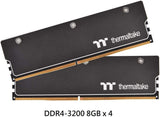 Thermaltake WaterRAM RGB Liquid Cooling Memory DDR4 3200MHz 32GB (8GB X 4) CL-W252-CA00SW-A